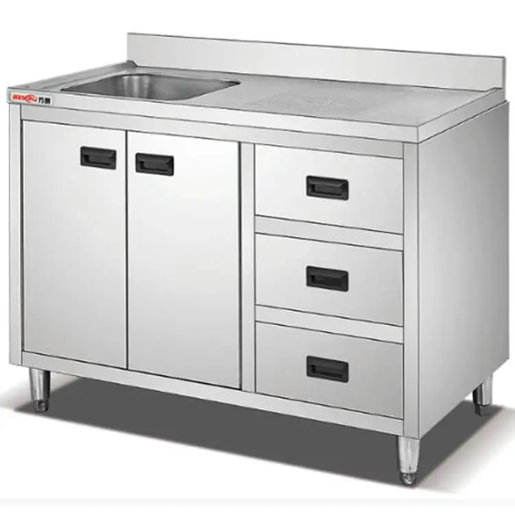 Mesa de pia de cozinha com armário em austrália, tamanho personalizado, livre, de aço inoxidável, armário, pia, cozinha s/s, austrália