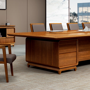 Bureau de direction moderne élégant en bois pour le mobilier de bureau du président Table de direction de bureau classique pour le patron - Product Image 5