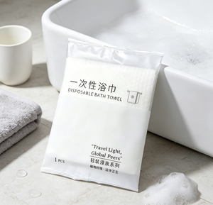 Toalla de Baño Desechable para <span class=keywords><strong>Hotel</strong></span> y Spa, Toalla de Baño Desechable para <span class=keywords><strong>Hotel</strong></span> Envasada Individualmente, Toalla de Ducha Grande de Un Solo Uso para Hostelería - Product Image 4