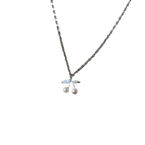 Sweet Cherry Pearl Necklace AAA Grade Fruit Shape Clavicle Chain For Women Everyday Wear Minimalist Style - Product Image 5