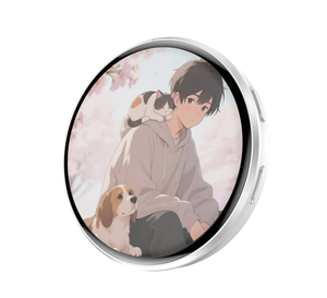 <span class=keywords><strong>Badge</strong></span> Digitale con Schermo Touch da 1,7 Pollici, Supporta Foto, GIF, Animazioni e Video di 15 Secondi, Personalizzabile <span class=keywords><strong>2026</strong></span> - Product Image 2