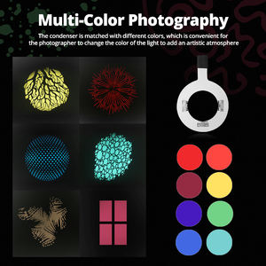 AMBITFUL AL-16 Focalizzare Conico Snoot Condensatore Ottico di Arte Effetti Speciali A <span class=keywords><strong>Forma</strong></span> di Fascio di Luce Cilindro con la <span class=keywords><strong>Forma</strong></span> e il Colore Del Gel - Product Image 3