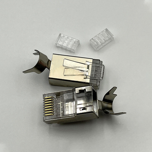 Cat6a Cat7 Cat8 <strong>RJ45</strong> <strong>Connector</strong> Shielded with Cable Holder for Big OD Cable Crimping Tool Set - Product Image 3