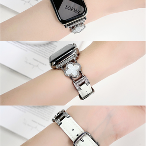 革バンドメタルピンバックル付きファッション時計ストラップブレスレット - Product Image 3