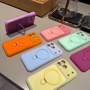 Custodia per <span class=keywords><strong>iPhone</strong></span> 17 in <span class=keywords><strong>silicone</strong></span> anti-caduta con ricarica wireless magnetica, anello di supporto e colori multipli opzionali - Product Image 2