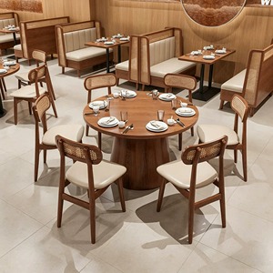 Set di Divani di Lusso per Ristoranti, Tavoli e Sedie Commerciali per Bar e Caffetterie, Arredamento in Legno per Ristoranti - Product Image 2