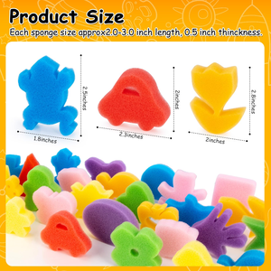 Cute Animal-Shaped Soft High Foam Bath Sponge Colorful High Density Scrubber for Household Cleaning Kitchen & Bath - Product Image 3
