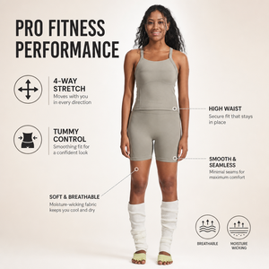 Shorts Deportivos de Cintura Alta, Sin Costuras, Elásticos en 4 Direcciones, Moldeadores de Cuerpo y Levanta Glúteos, para Yoga, Fitness y Actividades Diarias - Product Image 2