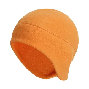 Winter Thermal Fleece Cycling cap Windproof Ski Cap Fleece Hood with Ear Covers Outdoor Running Road Bike Head Hat