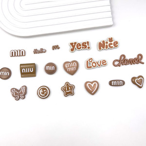Diy Jewelry Accessories Plastic Resin 3D Embossed Heart Smile Star Patches For <b>Bags</b> Spring 2025 - Product Image 2