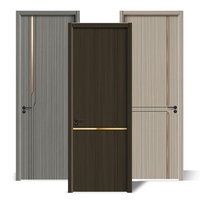 Porte intérieure en bois massif de haute qualité, design à 1 panneau, moderne, blanche, apprêtée, imperméable, pour chambre à coucher, appartement
