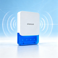 Sirène Intelligente Sans Fil WiFi Intérieure, Contrôle à Distance via l'Application Tuya, Alarme d'Alarme et de Déalarme pour Système de Sécurité Antivol pour Maison Intelligente