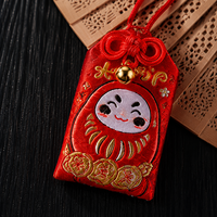 Fabricante de Omamori, Bolsa de Amuletos de Buena Suerte, Omamori Bordado, Amuletos Personalizados de la Suerte con Oración y Deseo Japonés