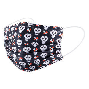 Masque facial jetable de Noël et d'Halloween avec motifs pour adultes, respirant, 3 plis, pour fêtes et événements - Product Image 3