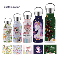 Botol Air Stainless Steel Custom, Cangkir Termos, Botol Olahraga Logam 11oz 16oz 20oz 25oz 33oz, Mulut Sempit, Tutup Logam Anti Bocor