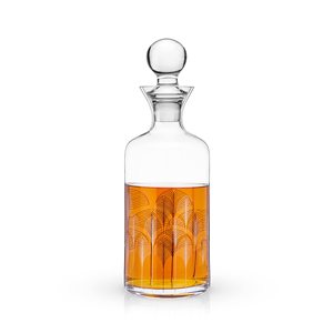 Decantador de Whisky de Cristal Viski Deco, Tapón para Botella de Vino Tinto, <span class=keywords><strong>Bourbon</strong></span>, Vodka y Licores, Regalo Perfecto para Hombres, Cristalería Elegante para el Hogar y Bar - Product Image 1