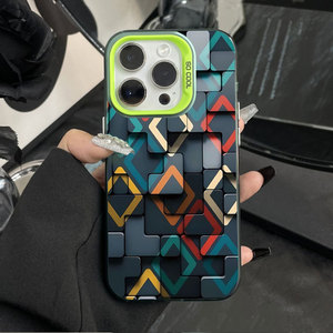 <span class=keywords><strong>Cover</strong></span> per cellulare IMD con motivo a cubo creativo, di tendenza, per <span class=keywords><strong>Apple</strong></span> <span class=keywords><strong>iPhone</strong></span> 17AIR 16PROMAX 15PRO 14PLUS 13 12 <span class=keywords><strong>11</strong></span> XSMAX - Product Image 3