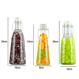 Bottiglia in Vetro Trasparente Portatile con Tappo in Sughero per Alimenti, per Vino, Tequila, Brandy, <span class=keywords><strong>Liquore</strong></span>, Personalizzabile con Logo Serigrafato - Product Image 2