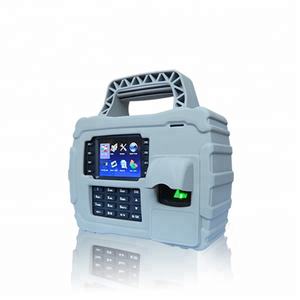 Terminal de asistencia de tiempo de aviso de voz con pantalla TFT de 3,5 pulgadas en varios idiomas de buena calidad con GPRS utilizado para oficina - Product Image 3