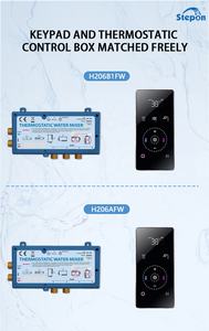 Stepon OEM ODM APP WiFi Set doccia digitale intelligente Controller di sistema a 2 e 3 vie miscelatore doccia termostatico valvola doccia - Product Image 2