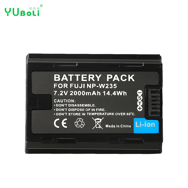 High Quality 2000mAh 7.2V Rechargeable Camera Battery NP-W235 Battery Pack for Fujifilm X-T4 GFX100S Digital Cameras in Stock