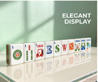 En stock – Nouvel ensemble de mahjong américain de luxe style golf, 160 tuiles en acrylique de haute qualité