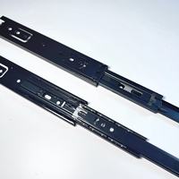 Glissière de tiroir domestique à roulement à billes, extension complète de 8 pouces (35 mm de largeur), 3 sections pliables, portable et facile à installer