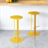 Tabouret de bar minimaliste en fer, non réglable, usage commercial, pour la maison, café, bar, base ronde