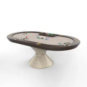 Entertainment furniture italian new design round 8 Players poker table luxury texas poker table