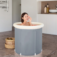Baignoire pliable écologique 75*75cm pour bain de glace ou bain chaud pour adultes