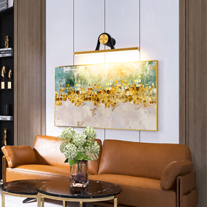 Modern Gold Led Art Picture Lamp Hotel Bathroom Mirror <b>Wall</b> <b>Light</b> Vanity Fixture Luxury <b>Wall</b> Picture <b>Light</b> - Product Image 5