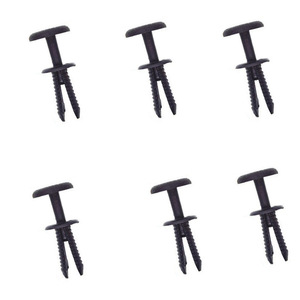 Rivets d'expansion en plastique Smooth Sailing D351 PA66 noirs pour véhicules électriques, fixation automobile - Product Image 1