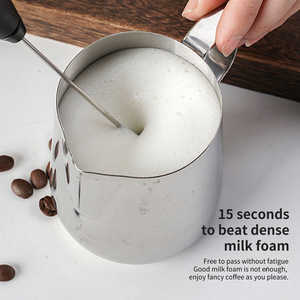 2 en 1 USB recargable transfronterizo leche café espuma fabricante Matcha batidor mezclador agitador batidor de huevos Espumador de leche eléctrico de mano - Product Image 2