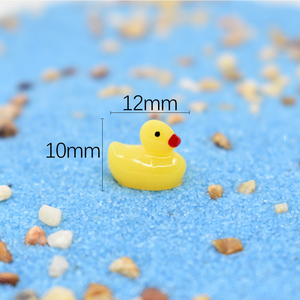 50 Piezas de Adornos de Resina con Forma de Patito para Manualidades, Figuras de Animales en Miniatura para Joyería - Product Image 3