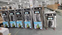 Machine à glaces et nouilles automatique commerciale Ocean Polar en acier inoxydable - Verticale 3 têtes, capacité 20-28L/H