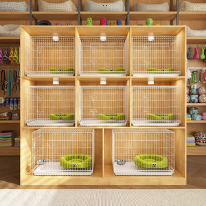 Chenils et maisons pour chiens d'extérieur avec des cages à chiens et des cages pour animaux de compagnie de qualité supérieure, parfaites pour les grands chiens, les chiots et les pensionnats - Product Image 3