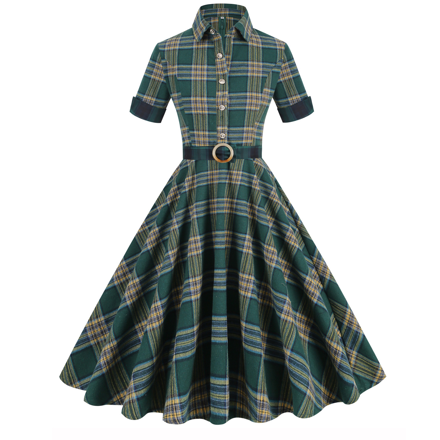 Shop Our Women's 50s 60s a-Line Rockabilly Plaid Dresses