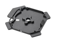 Cadre d'appareil électronique en alliage d'aluminium usiné CNC Ebriway avec caractéristiques de montage intégrées, surface anodisée, forgé
