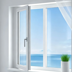 Fenêtre battante en alliage d'aluminium, norme européenne, antivol, étanche, résistante aux intempéries, en verre trempé, insonorisée, pour salle de bain et hôtel - Product Image 3