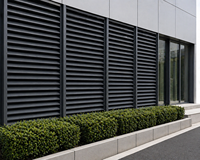 Fabricant de persiennes en alliage d'aluminium sur mesure de haute qualité, persiennes de ventilation extérieures, systèmes d'ombrage pour façades architecturales