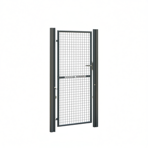 Puerta de Jardín de Malla Metálica Antracita de 39.4x98.4 Pulgadas, Rejilla de Acero Galvanizado, Estilo Moderno, Puerta Rectangular - Product Image 1