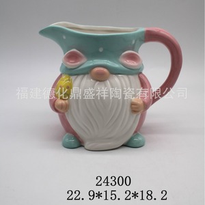 Pot à biscuits en forme de lapin de Pâques de dessin animé, pot de rangement <span class=keywords><strong>pour</strong></span> lait, pot décoratif artisanal peint à <span class=keywords><strong>la</strong></span> main, cadeau créatif - Product Image 3