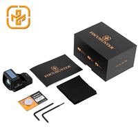 Lunette de visée laser rouge solaire Focuhunter, tactique, en aluminium, grande fenêtre, fonctions Shake-Awake, 1X26mm, multi-couches, étanche