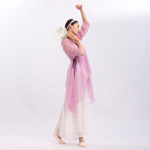 GD23 Body Rhyme Gauze Performance Elégant Style Chinois Costume Moderne Classique Danse Pratique Robe Femme - Product Image 4