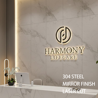 Logo d'entreprise personnalisé en 3D rétroéclairé, lettres lumineuses pour la publicité de la façade de magasin