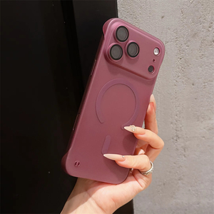 Coque magnétique ultra-fine mate sans cadre pour iPhone 18 17 16 15 14 Plus 13 12 11 Pro Max, transparente, compatible charge sans fil, finition givrée - Product Image 6