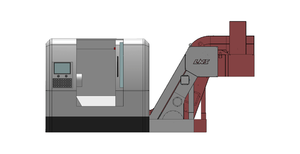 Trasportatore di Trucioli per Tornio CNC Industriale, Convogliatore di Trucioli Metallici per Serie Turbo MF4 - Product Image 3