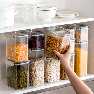 Kitchen 460ml 700ml 1300ml 1800ml Airtight Cereal Storage Containers Dry Food Storage Box Pantry Storage Containers