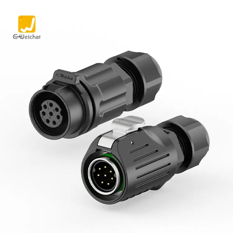 EW-LP12 2/3/4/5/6/7/8 Pins Battery Power Aviation Plug Connector Industrial Connector Male Female IP68 Waterproof Connector