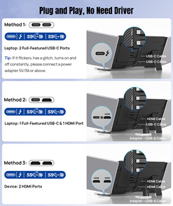 <span class=keywords><strong>Monitor</strong></span> Portátil Triple Ultrafino P7 de 15.6 Pulgadas para Laptop con Pantalla IPS FHD 1080P, Extensor de <span class=keywords><strong>Monitor</strong></span> Portátil para Laptops de 13-17 Pulgadas - Product Image 4